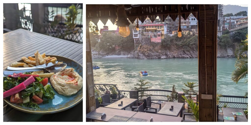 Ganga Beach cafe, Laxman Jhula, Rishikesh