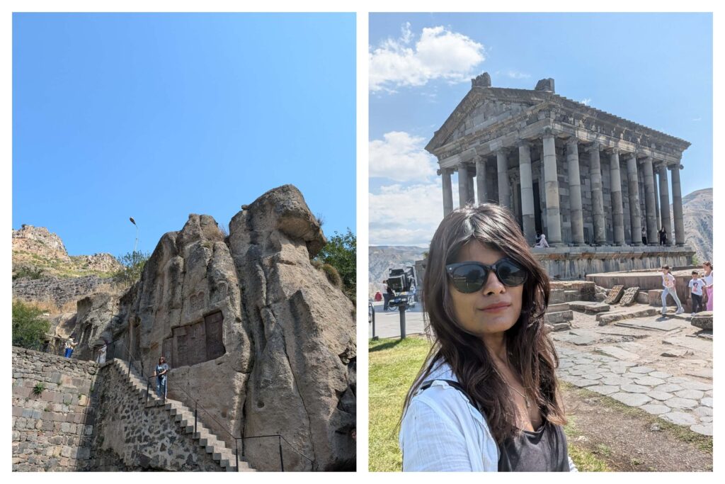 Garni temple and gherard monastery in Armenia