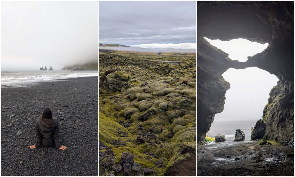 Víkurfjara beach, Yoda cave,